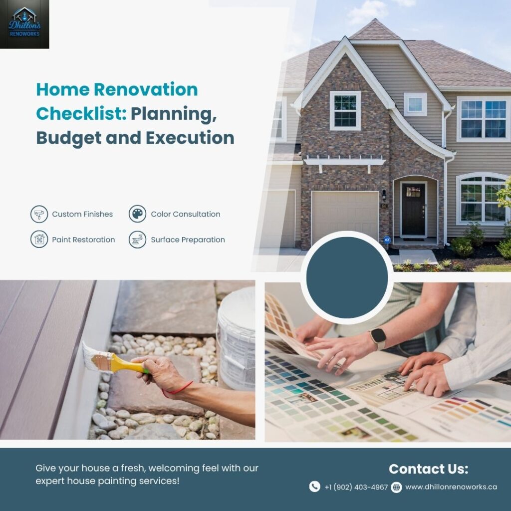 Home Renovation Checklist: Planning, Budget and Execution