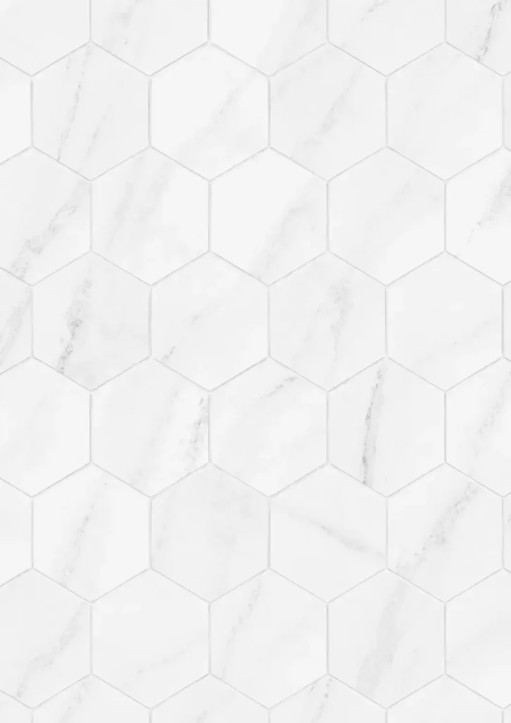 Carrara Nevoso Hex Mosaic Tile