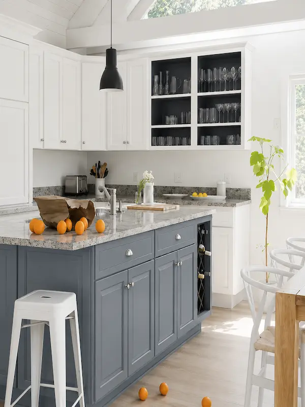 Kitchen Cabinet Design - MINIMALIST BLUE GRAY